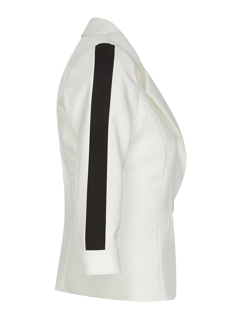 Veste à bras colorées - blanc/noir - Image 3