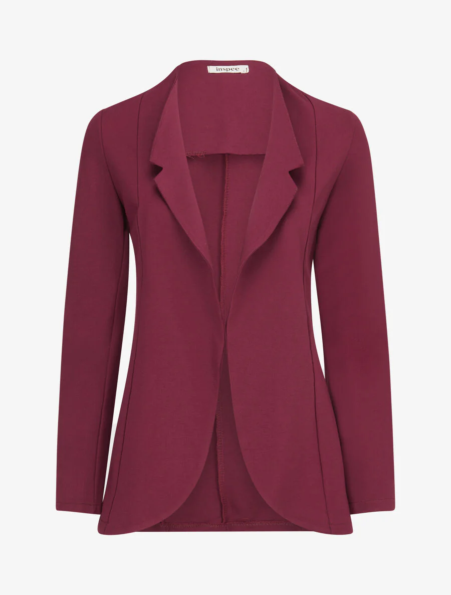 Veste à col biseauté - Pourpre