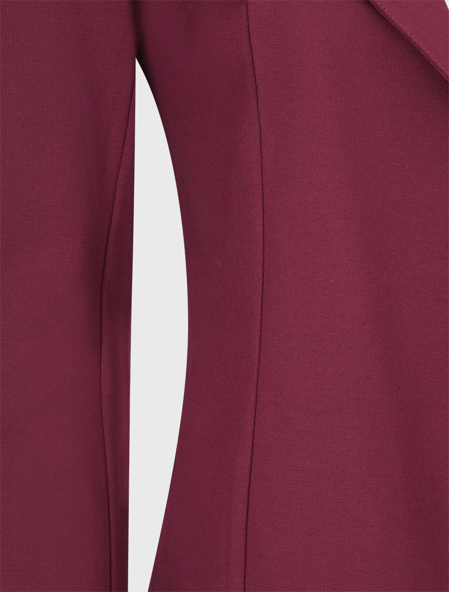 Veste à col biseauté - Pourpre - Image 3
