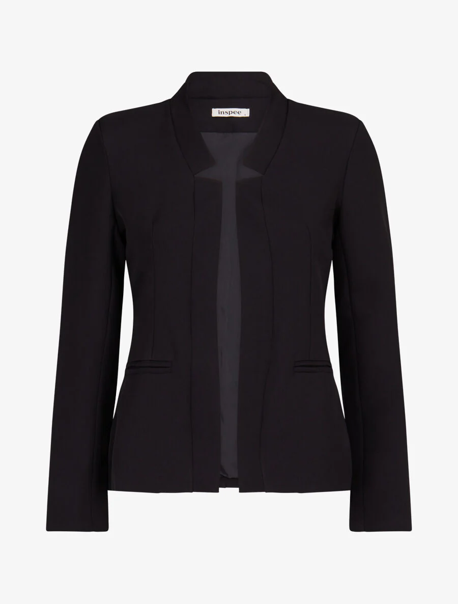 Veste à col cranté - Noir