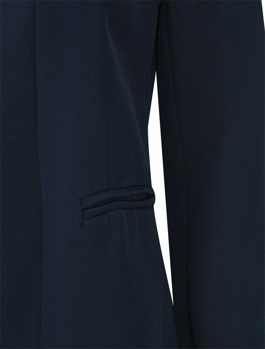 Veste à col cranté - Marine - Image 3