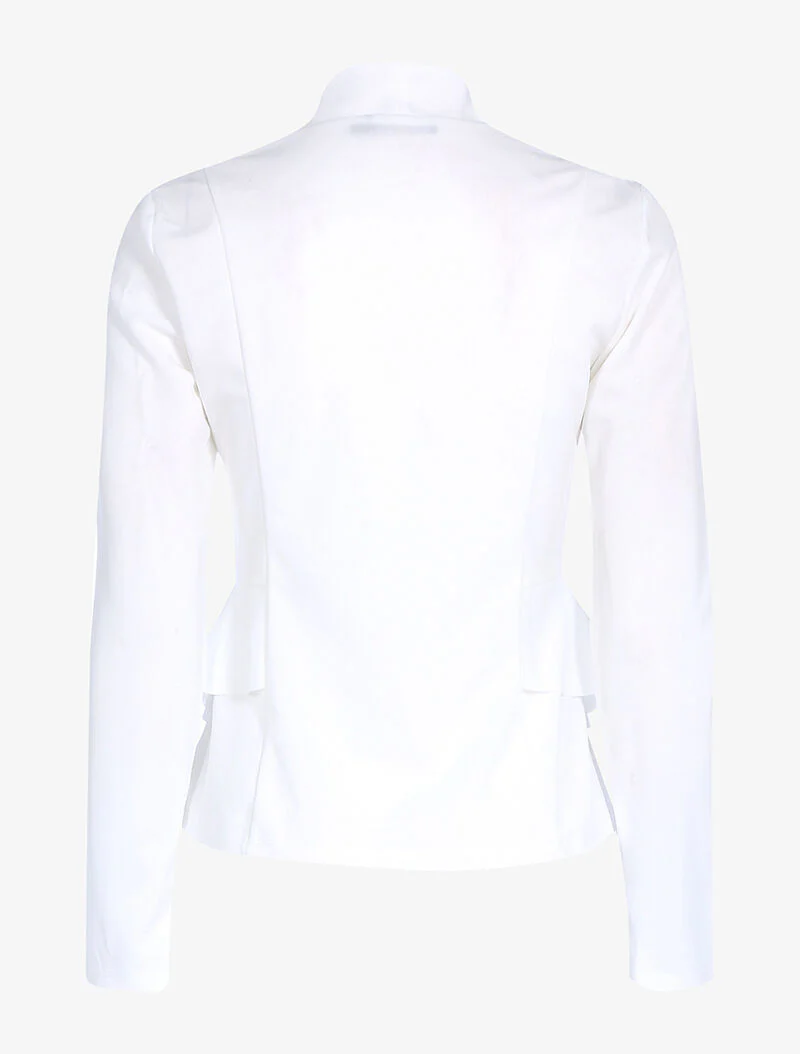 Veste à côtés volantés - blanc - Image 2