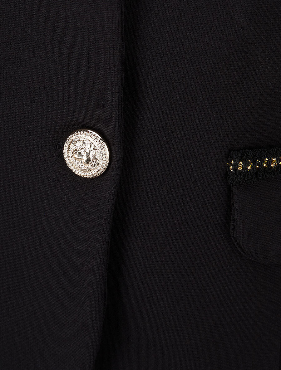 Veste à détails irisés - Noir - Image 3