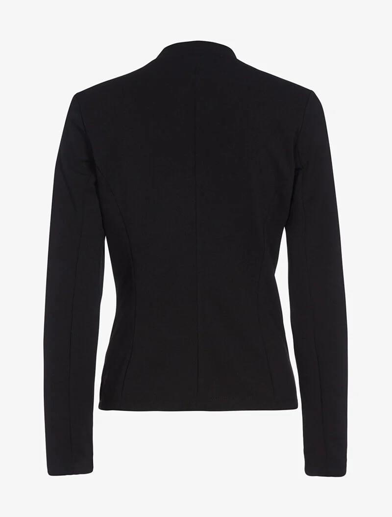 Veste à fausses poches contrastantes - Noir - Image 2