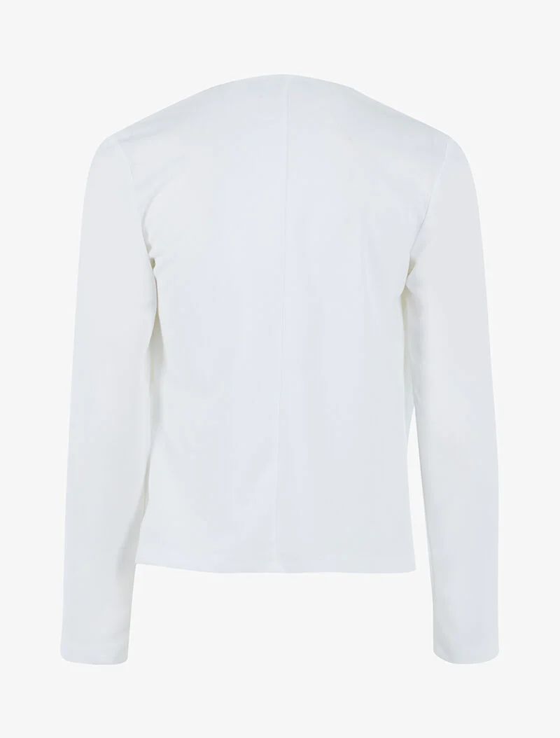 Veste à pans asymétriques - blanc - Image 2