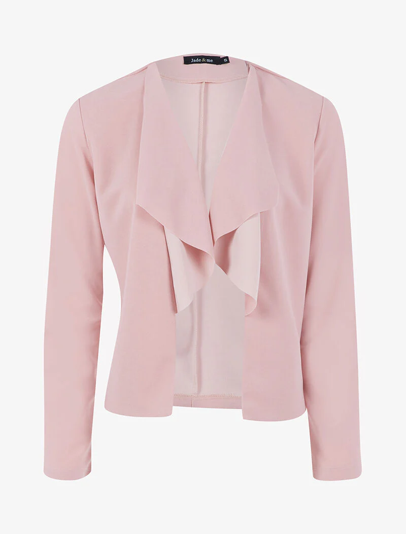 Veste à pans asymétriques - rose - Image 2