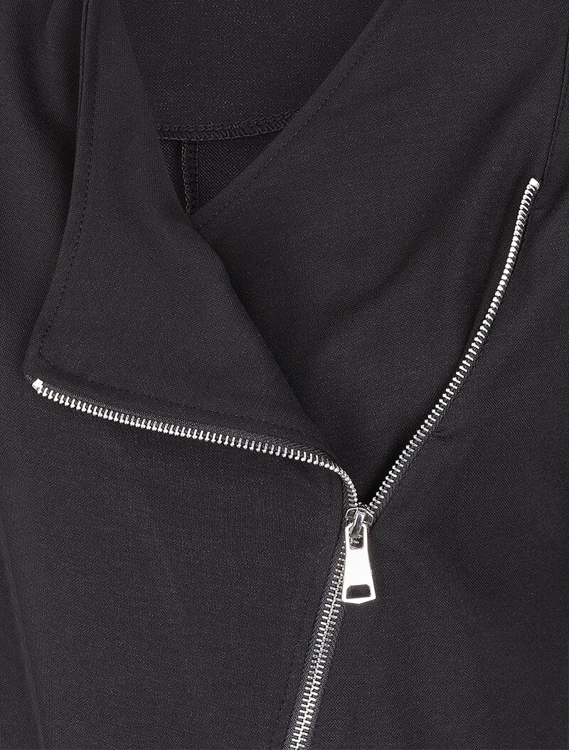 Veste à pans biseautés coupe ajustée - Noir - Image 3