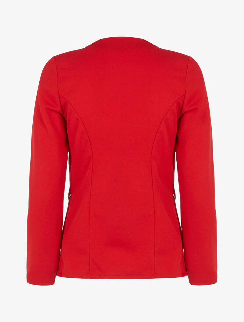 Veste à pans biseautés - Rouge - Image 2