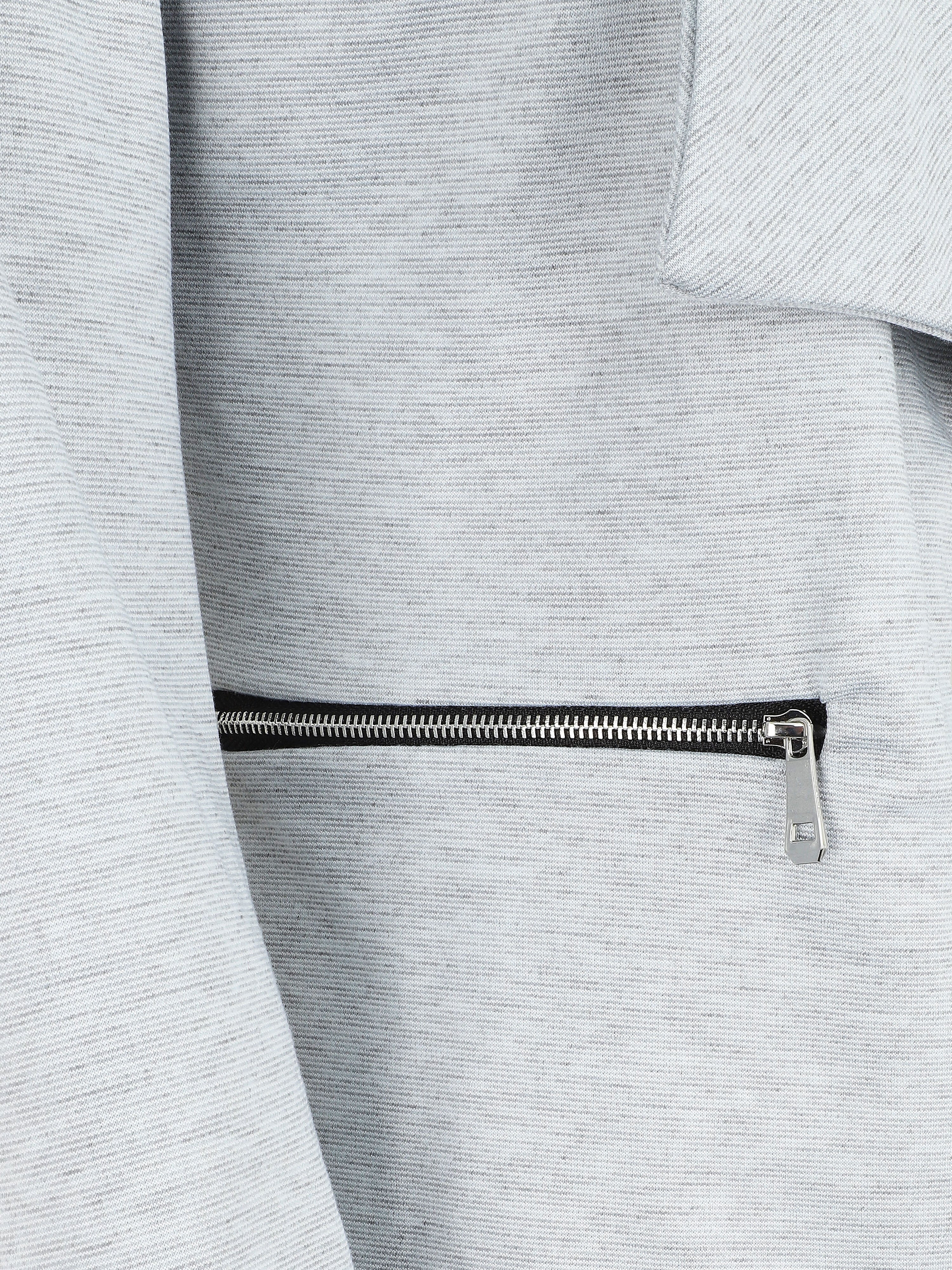 Veste à poches zippées - Gris clair - Image 3