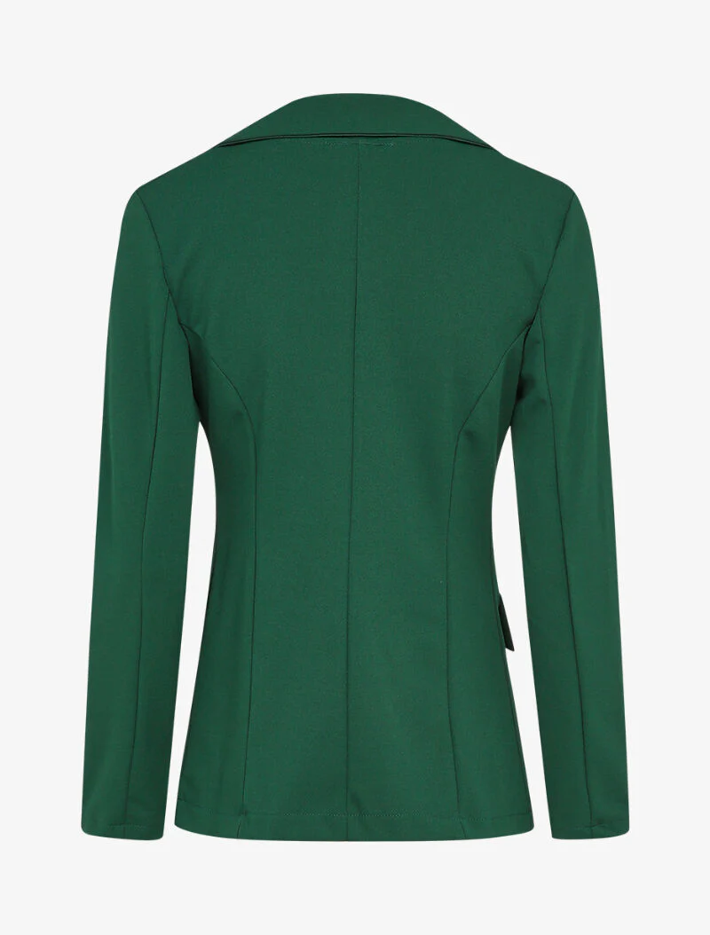 Veste ajustée à boutons stylisés - Vert foncé - Image 2