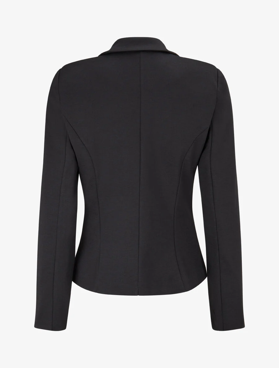 Veste ajustée à col cranté - Noir - Image 2