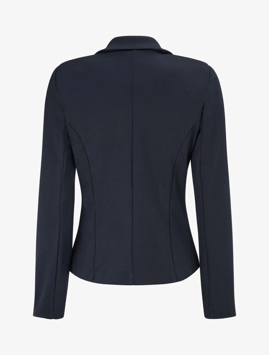 Veste ajustée à col cranté - Marine - Image 2