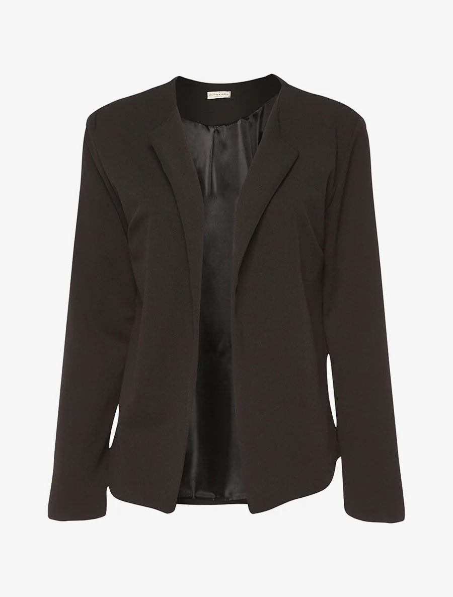 Veste basic à épaulettes - noir