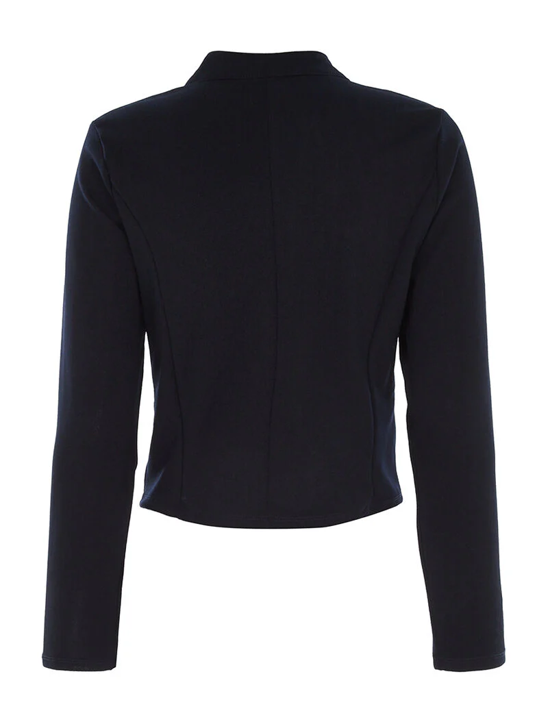 Veste basic boutons dorés - marine - Image 2