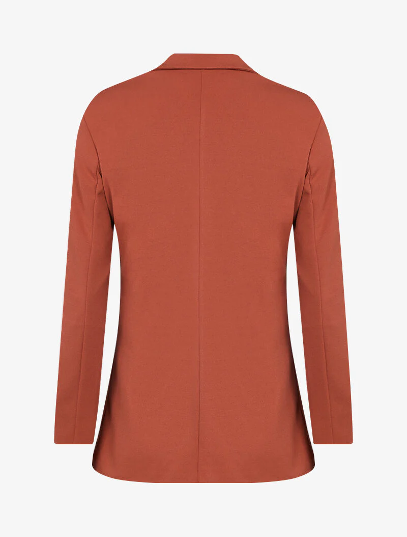 Veste casual unie - brique - Image 2