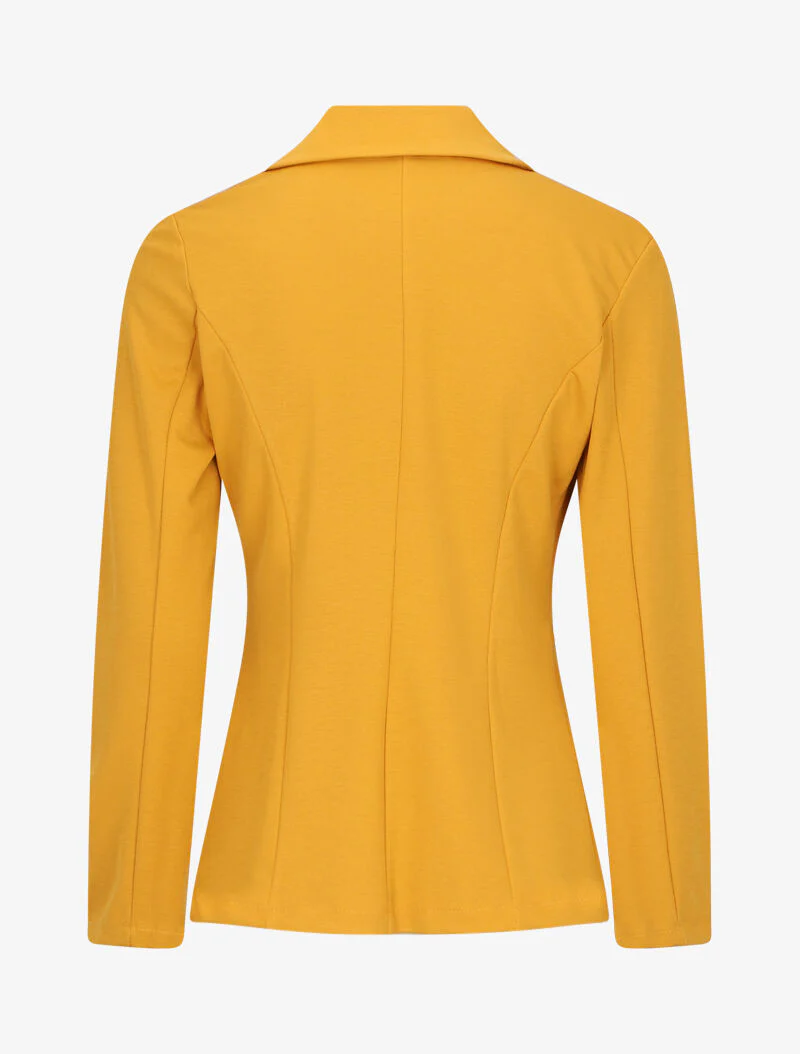 Veste cintrée à col cranté - Jaune - Image 2