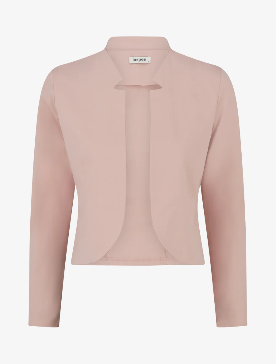 Veste courte à col cranté - Rose