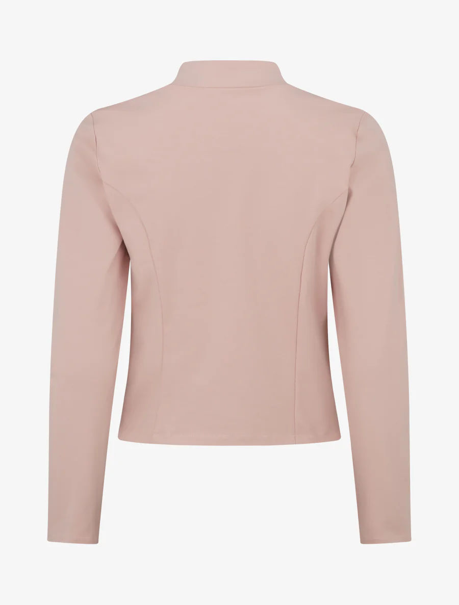 Veste courte à col cranté - Rose - Image 2