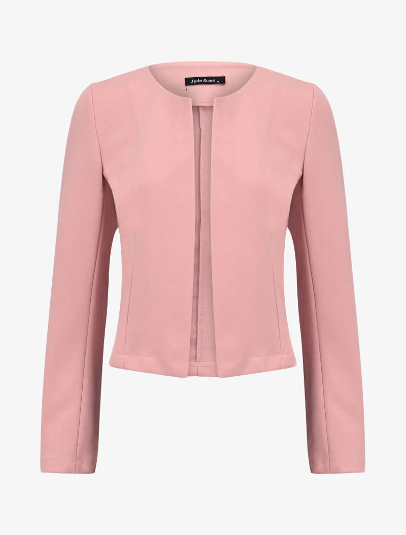 Veste courte coupe ajustée - rose