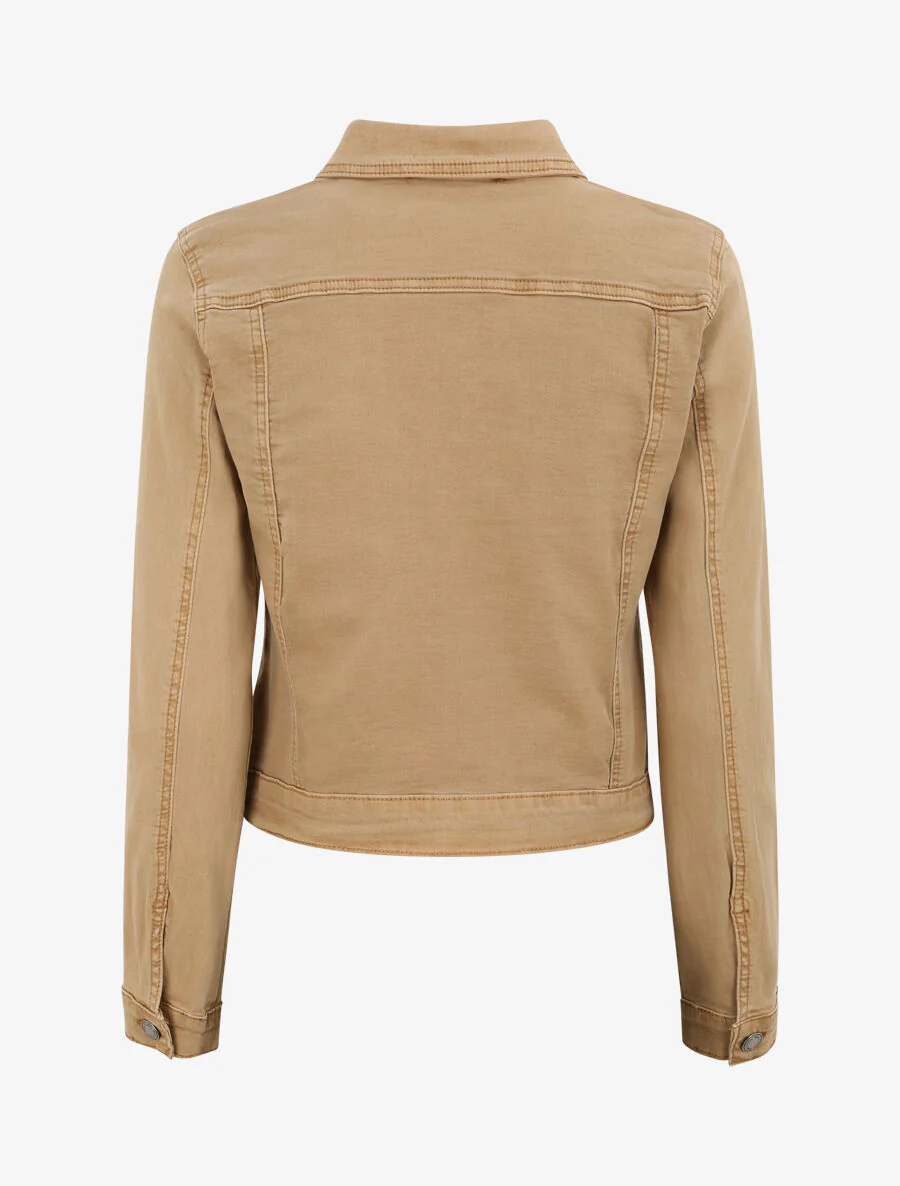 Veste courte en jean - Camel - Image 3