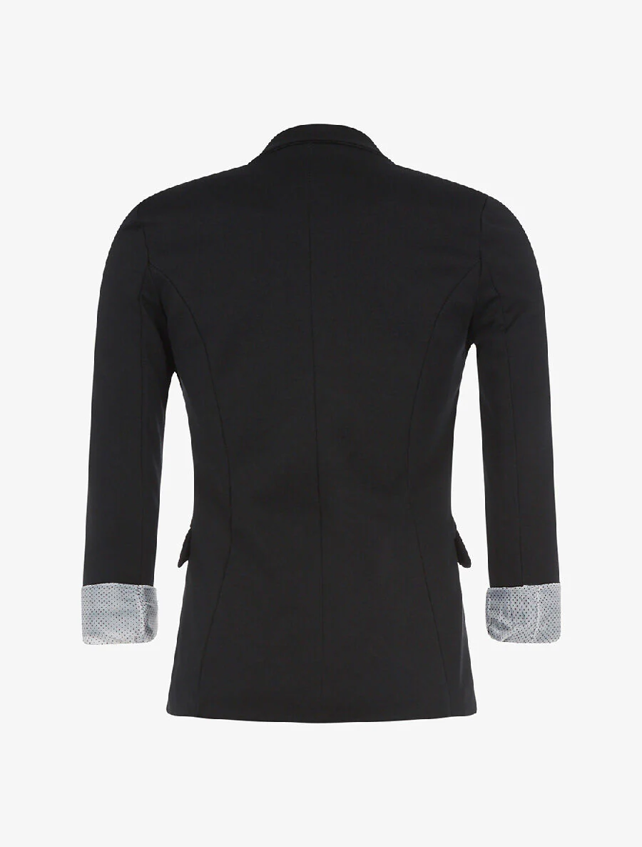 Veste doublure à pois - noir - Image 2