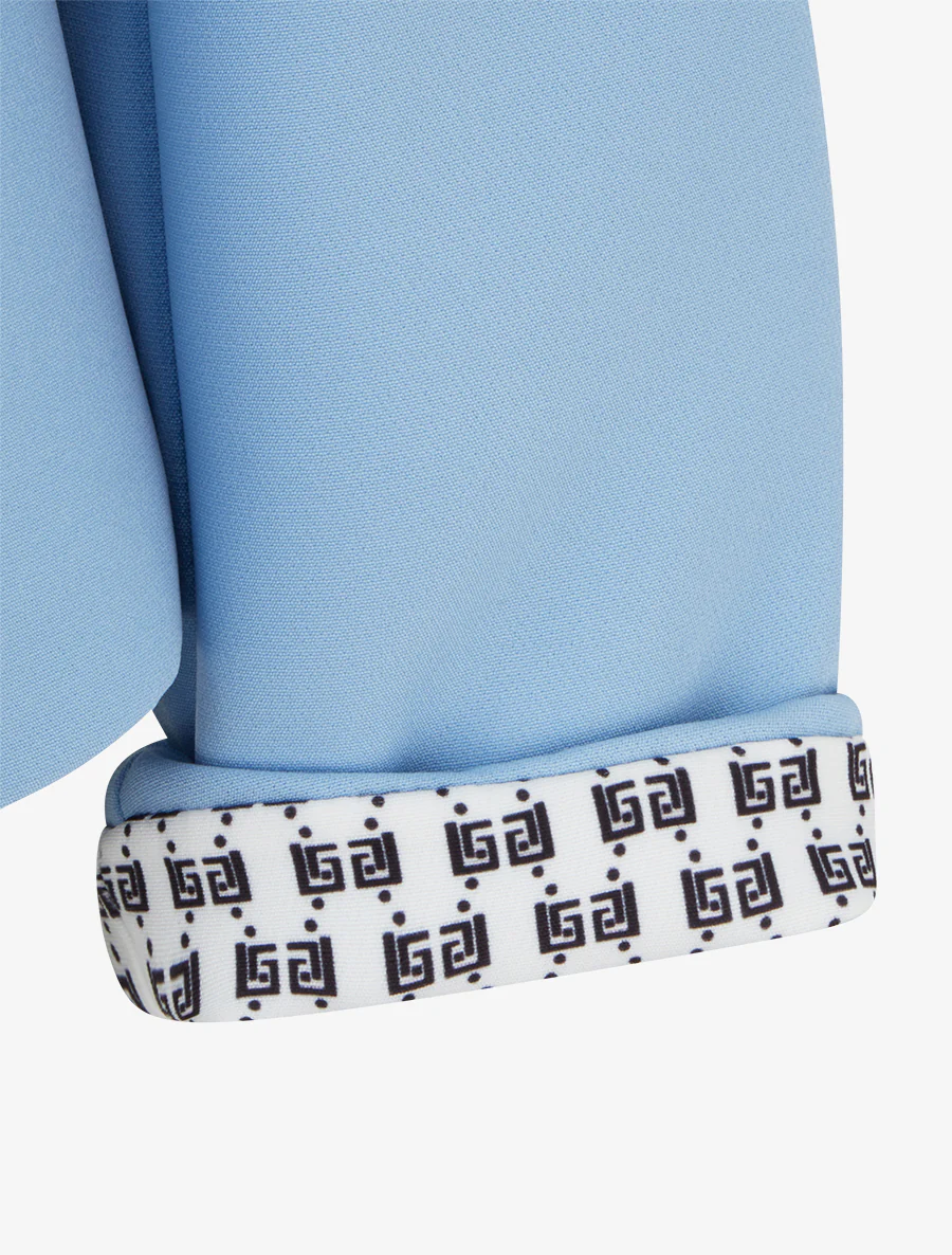 Veste droite à épaulettes - Bleu ciel - Image 3