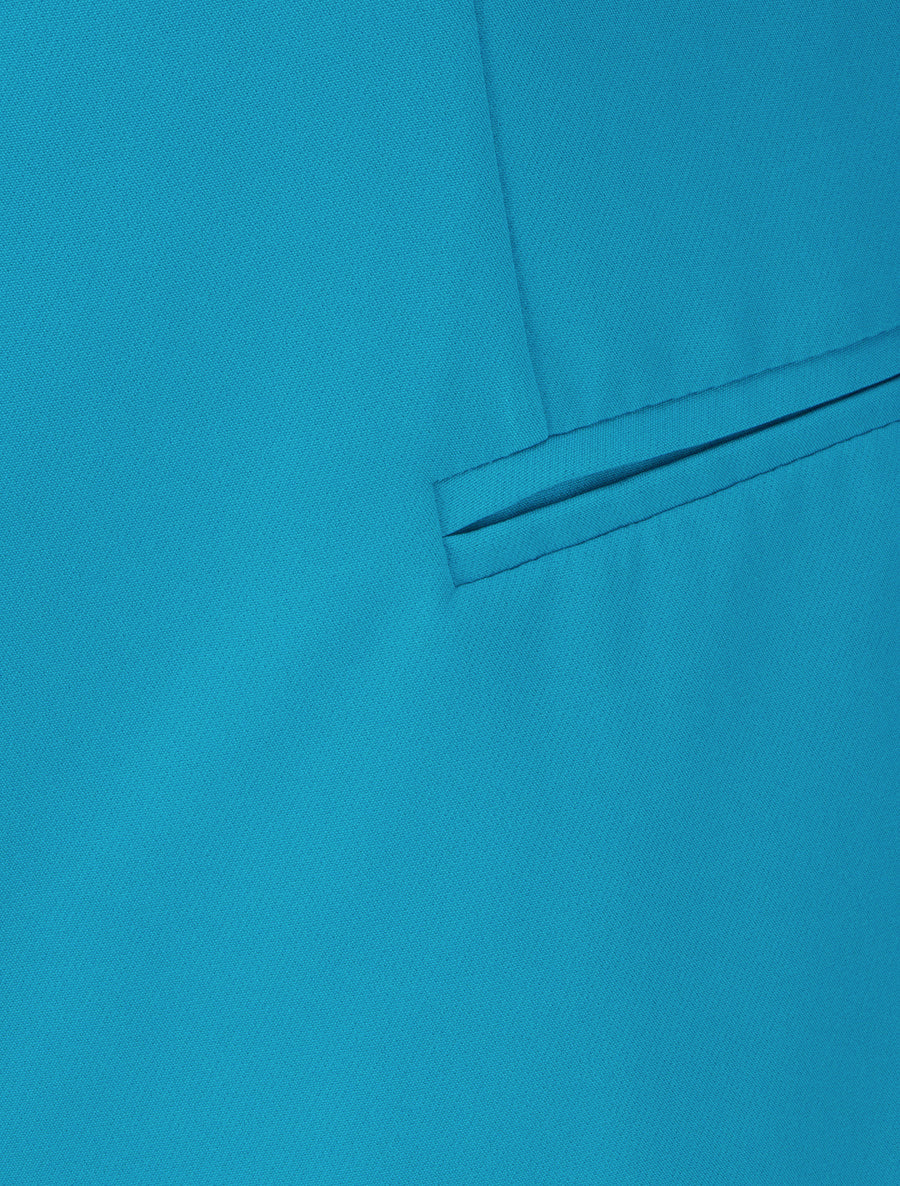 Veste droite à épaulettes - Turquoise - Image 3