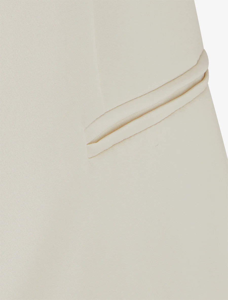 Veste droite à épaulettes - Beige clair - Image 3