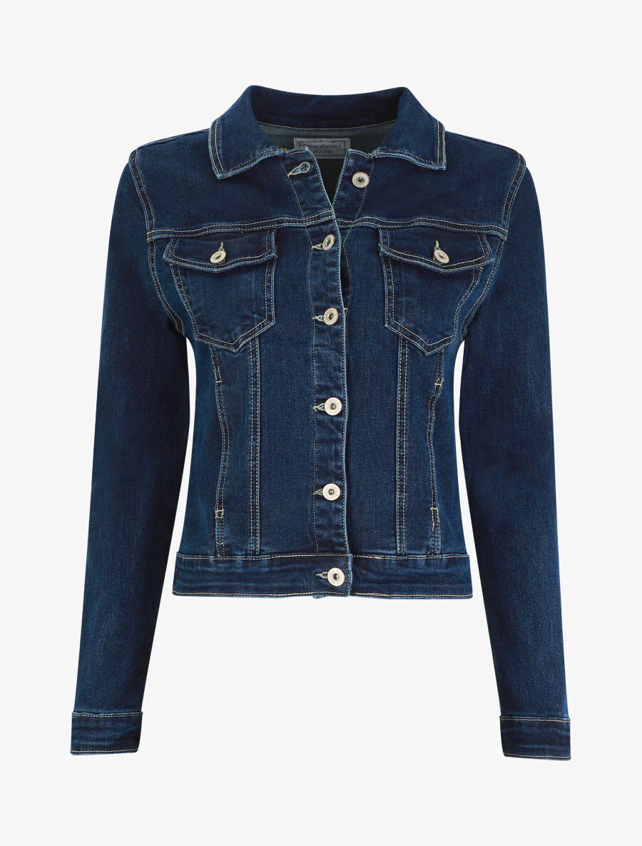 Veste en jean ajustée - Bleu