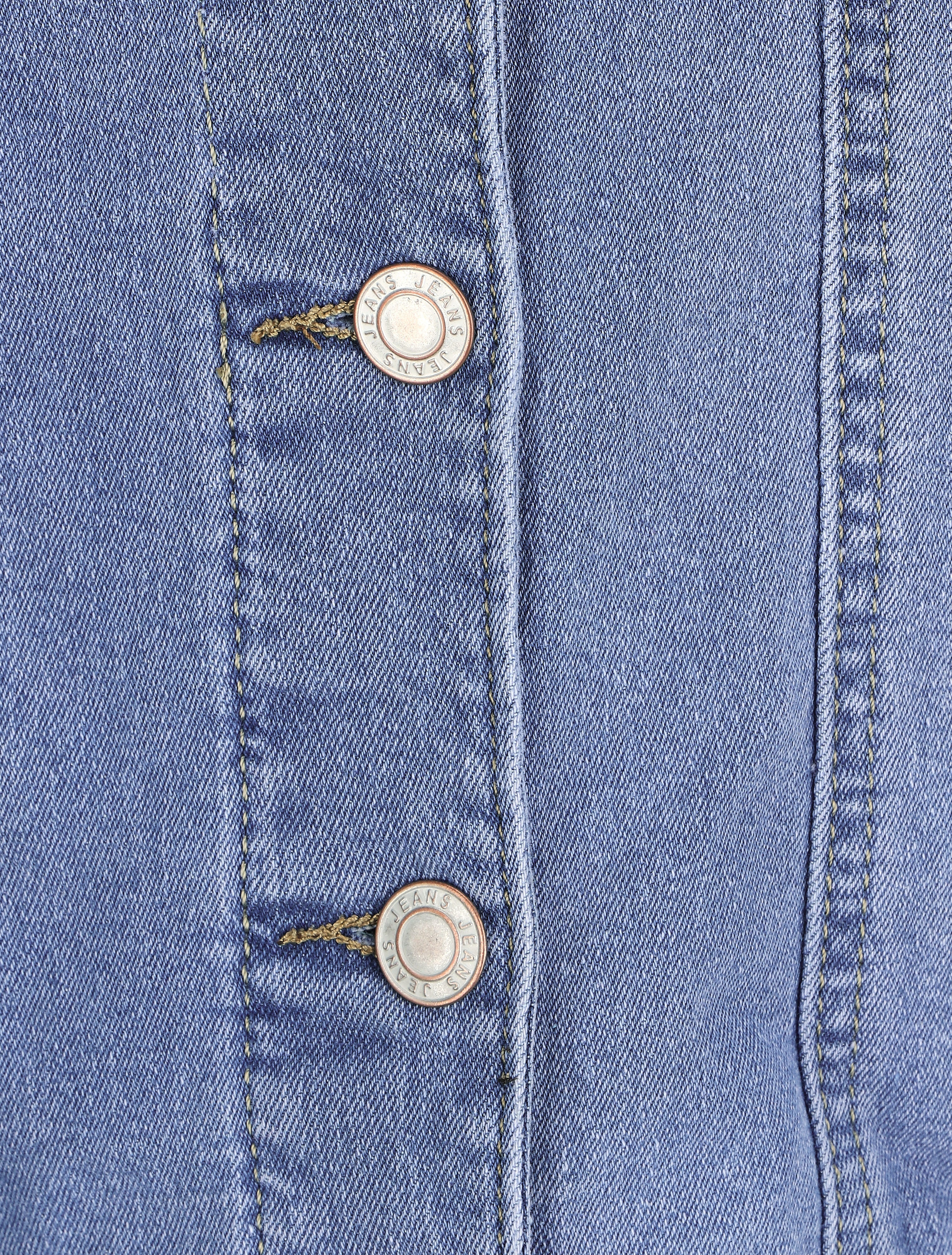 Veste en jean droite - Bleu denim - Image 3