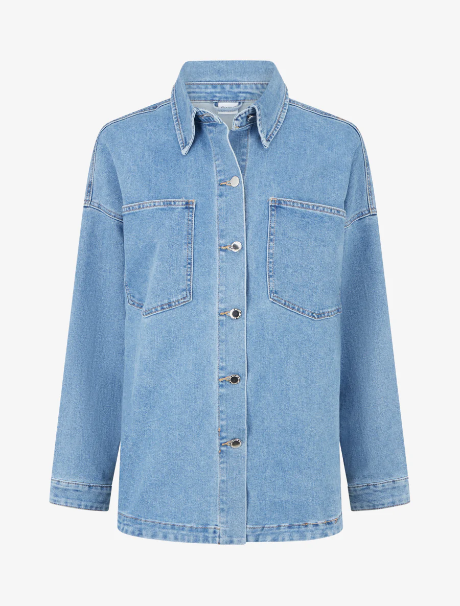 Veste en jean oversize - Bleu clair