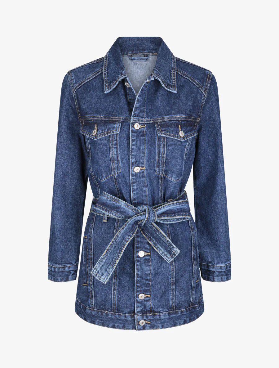 Veste en jean oversize - Bleu denim