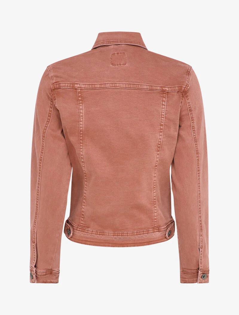 Veste en jean stretch - Vieux rose - Image 3