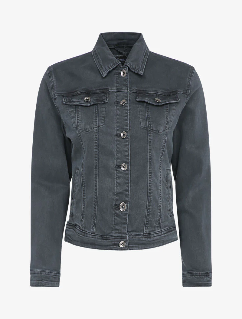 Veste en jean stretch - Gris