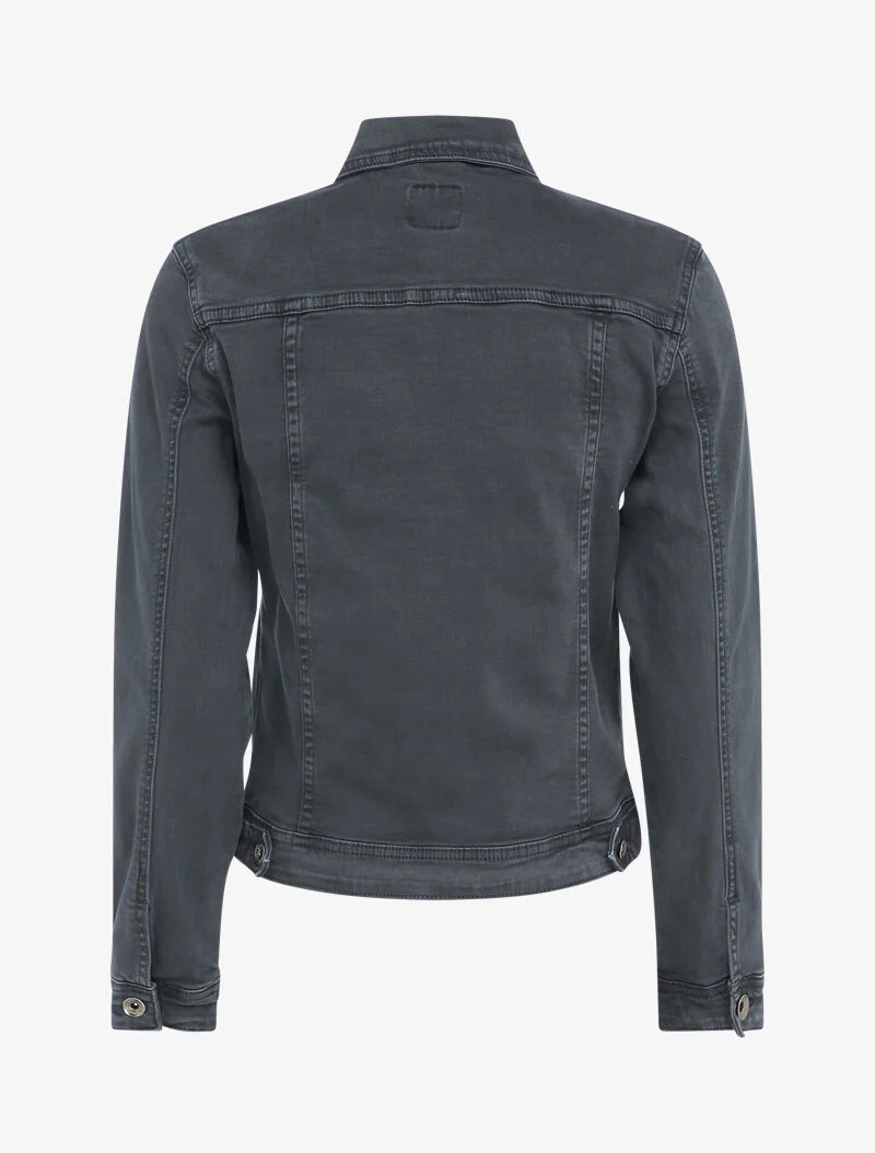 Veste en jean stretch - Gris - Image 2