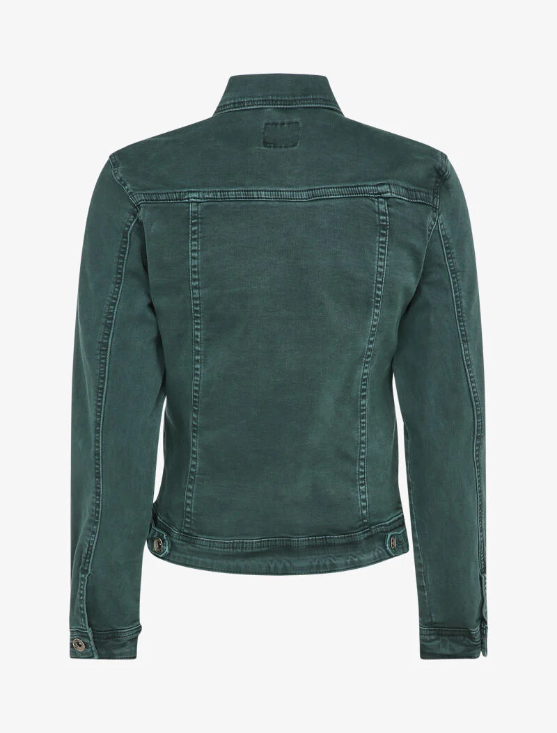 Veste en jean stretch - Vert - Image 2