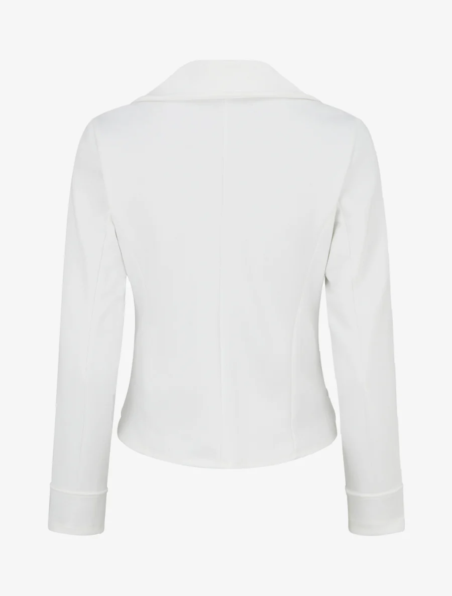 Veste en suédine style perfecto - Blanc - Image 2