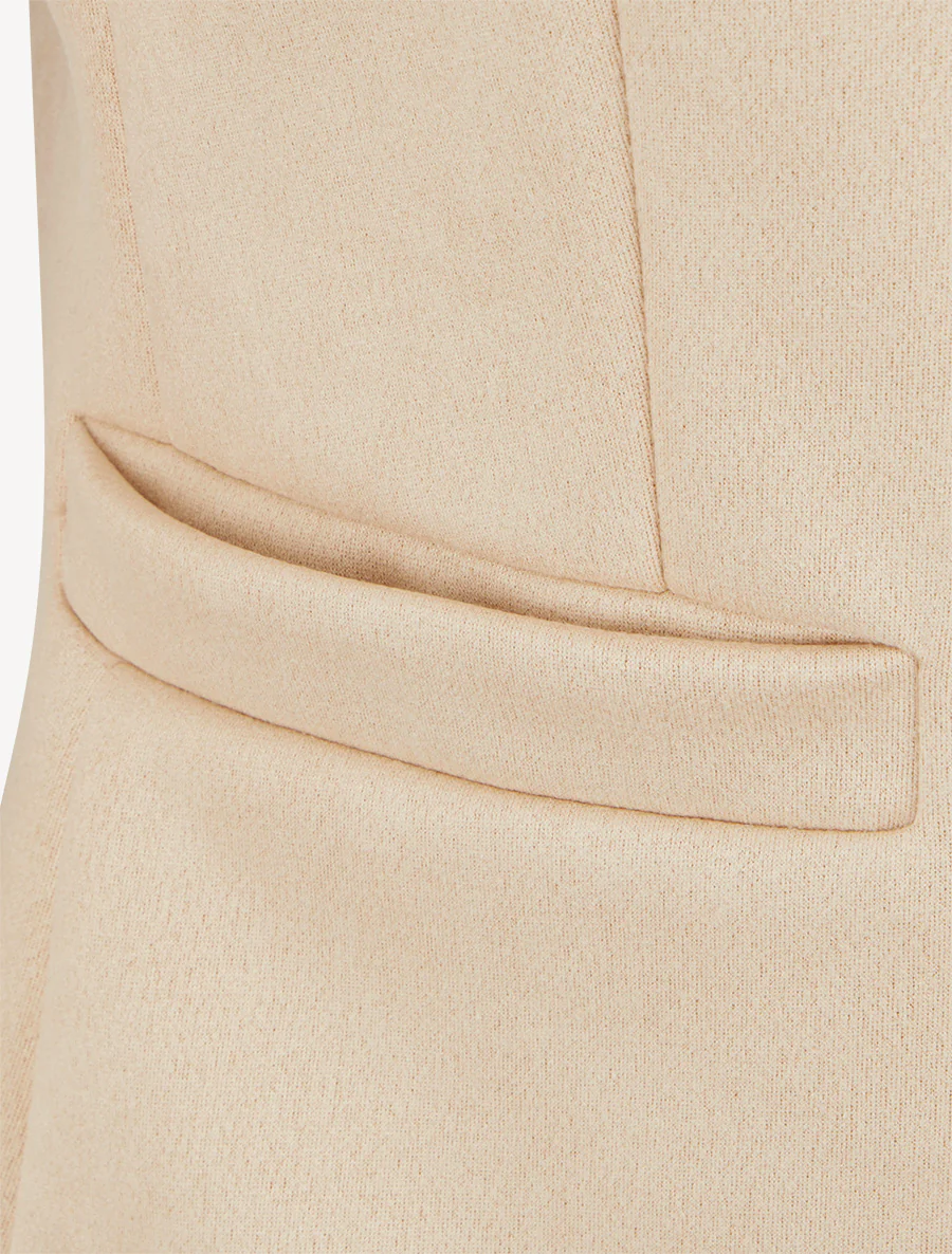 Veste en suédine zippée - Beige clair - Image 3