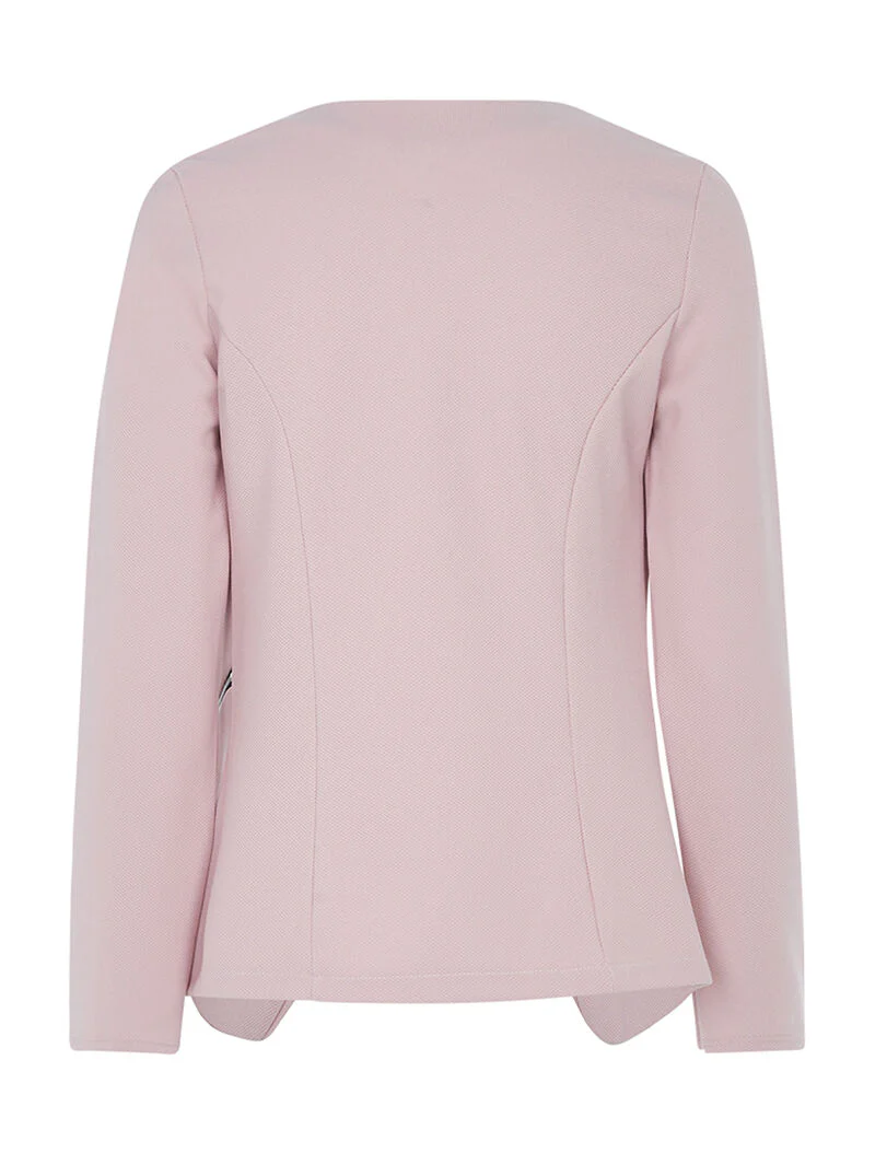 Veste légère basique ouverte - rose - Image 2