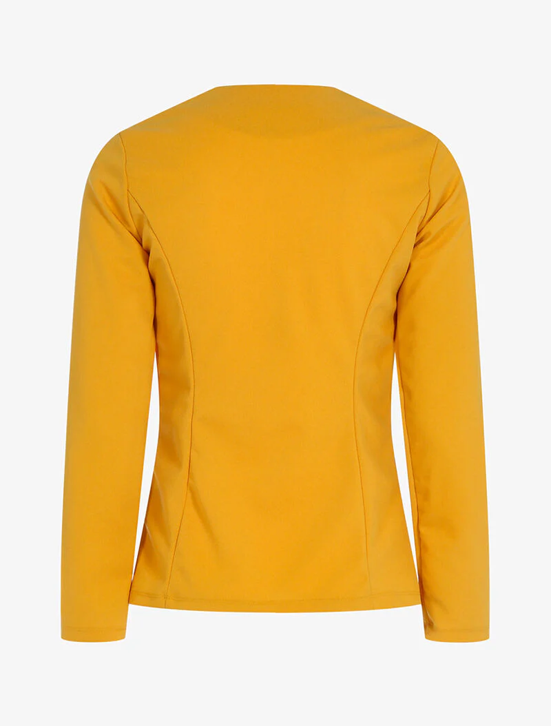 Veste légère coupe droite - moutarde - Image 2