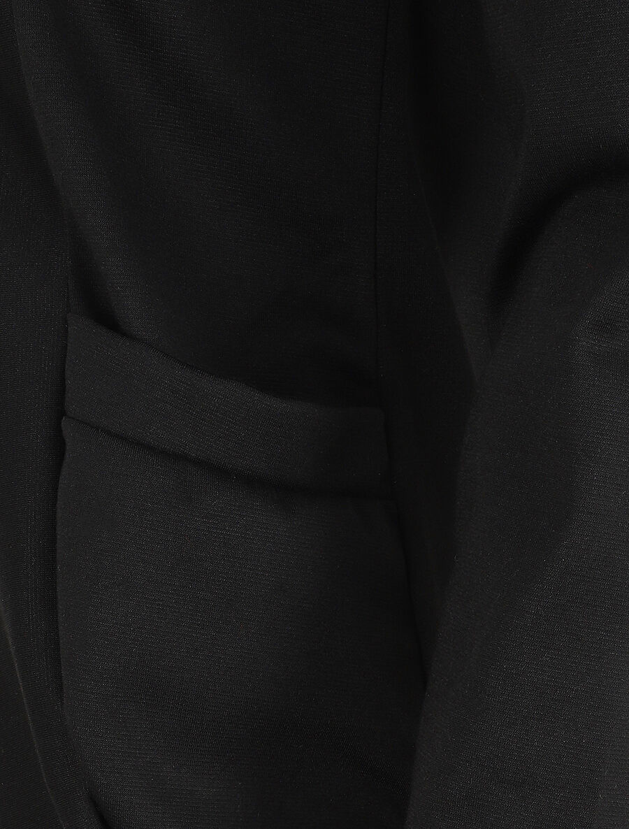 Veste légère ouverte à poches plaquées - Noir - Image 3