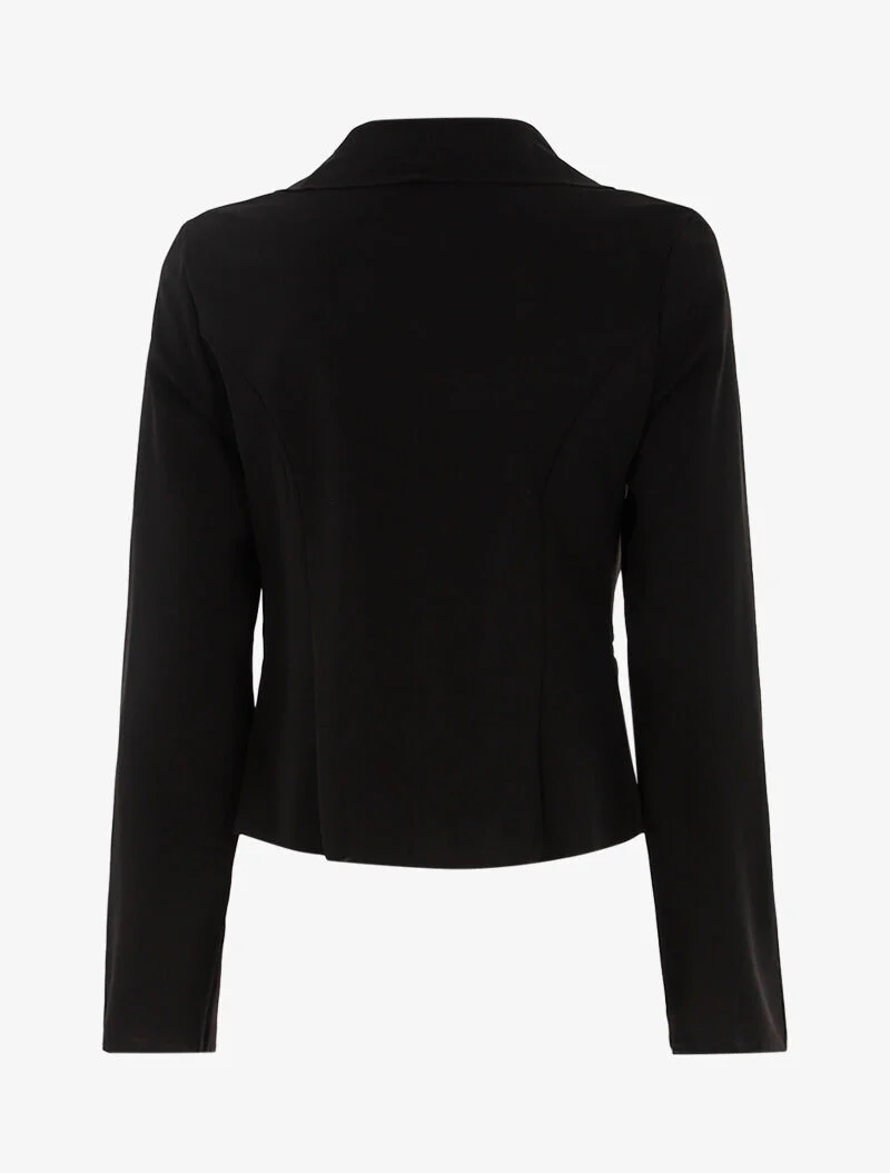 Veste ouverte à détails zippés - noir - Image 2