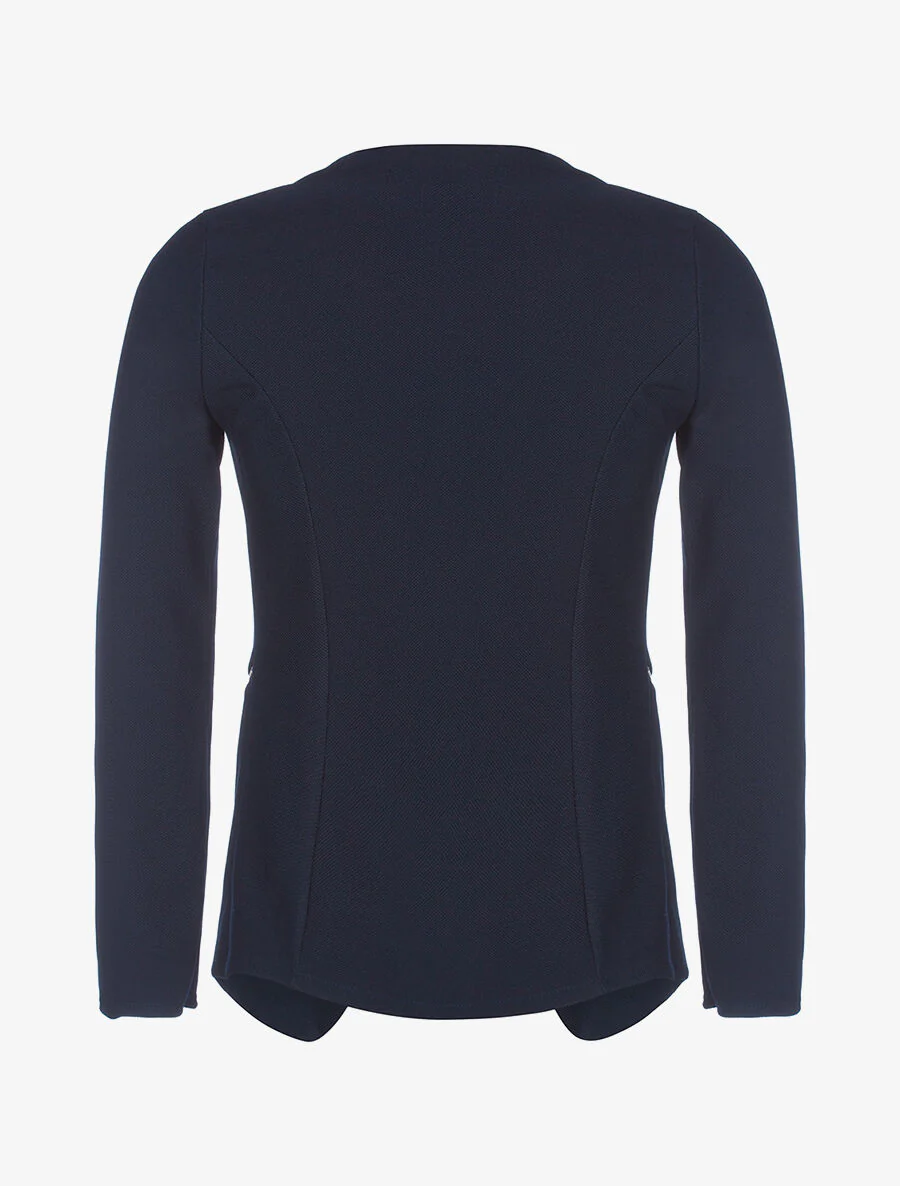 Veste ouverte asymétrique - marine - Image 2