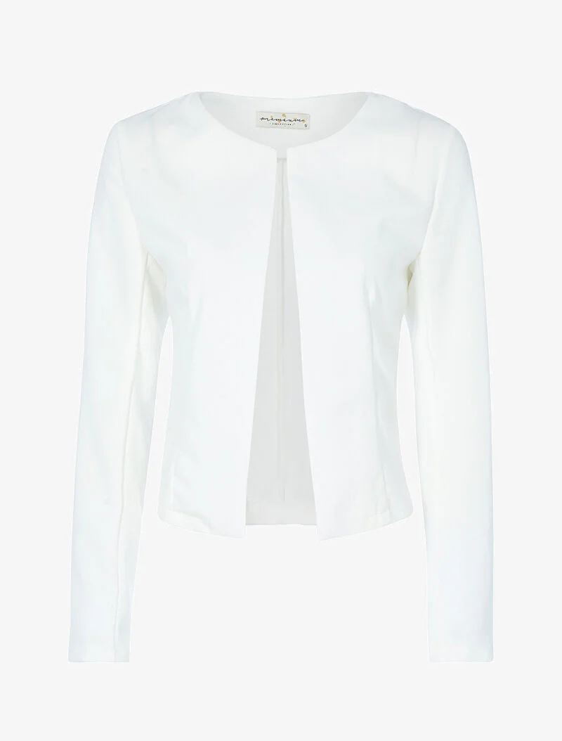 Veste ouverte unie - ecru