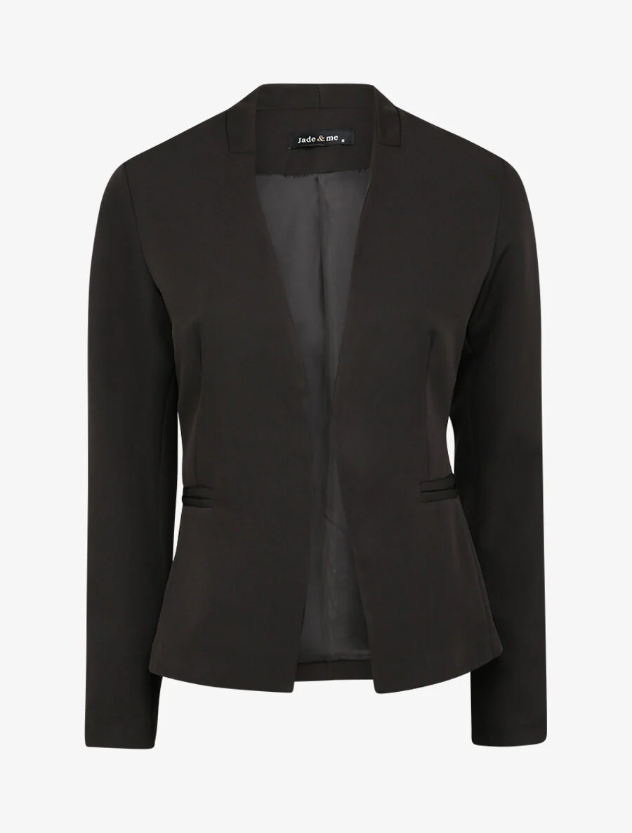 Veste unie ajustée - Noir