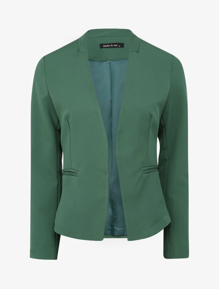 Veste unie ajustée - Vert émeraude