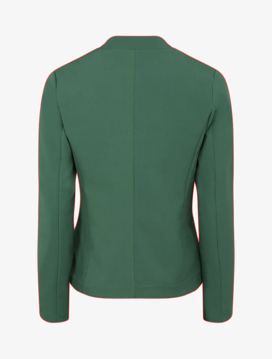 Veste unie ajustée - Vert émeraude - Image 2