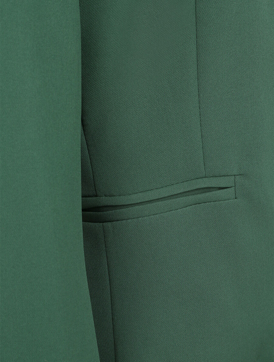 Veste unie ajustée - Vert émeraude - Image 3
